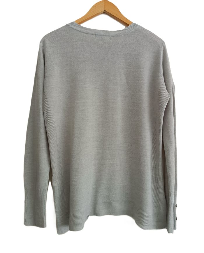 Pull fin gris. Col rond. Primark. Taille 40 / 42 - photo numéro 8