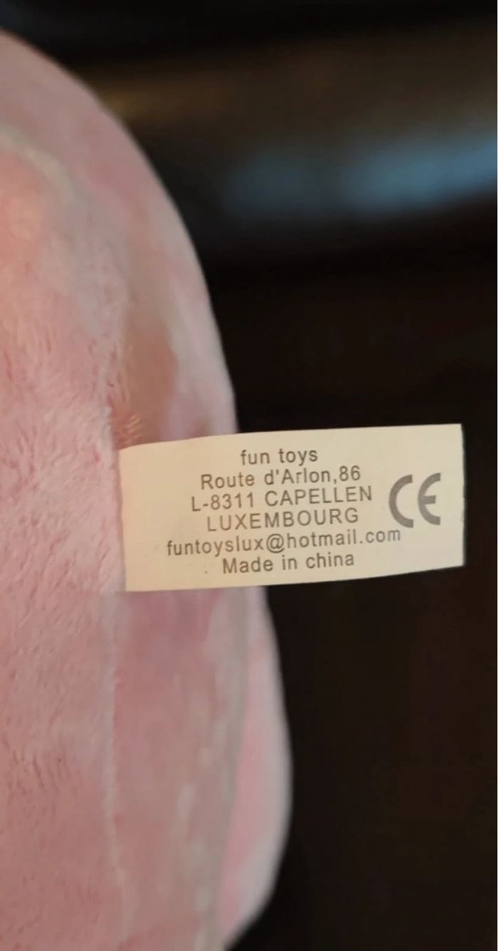 Grande peluche lapin Rose - photo numéro 8