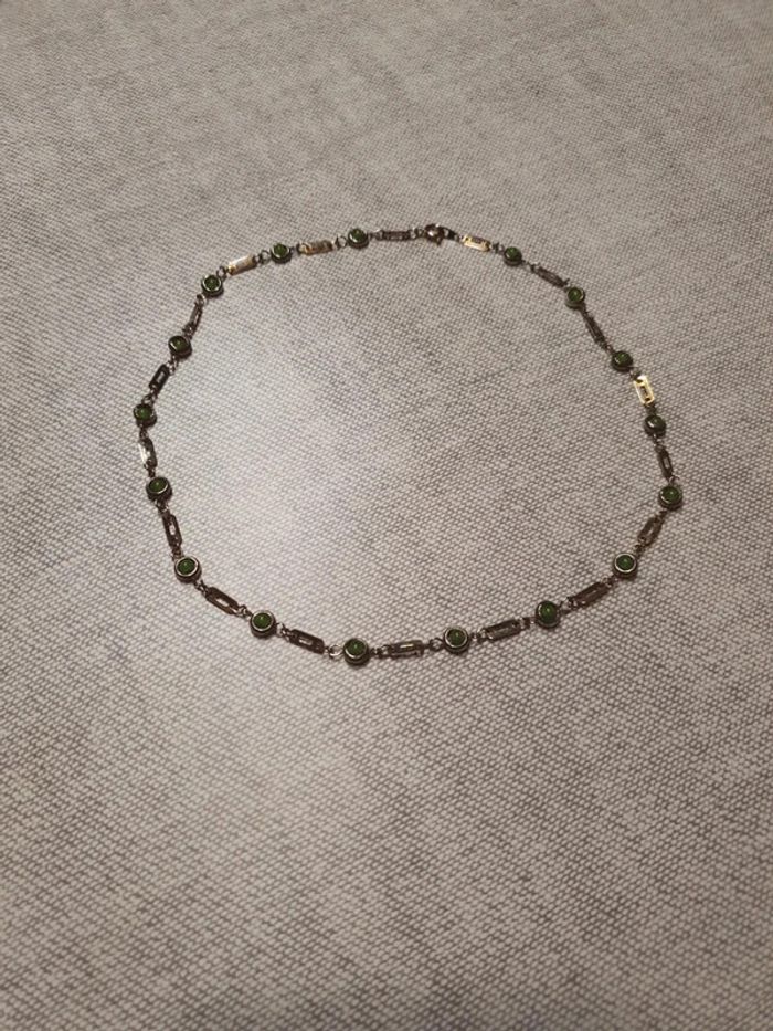 Collier ras du cou jade - photo numéro 2