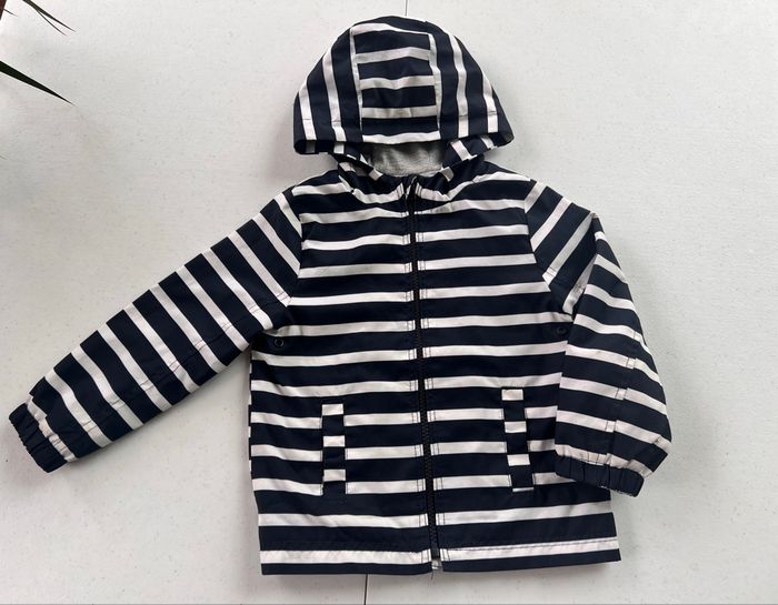 Coupe vent veste imperméable marinière Kiabi taille 3 ans