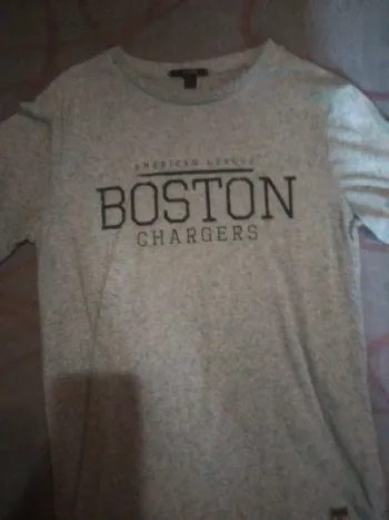 T-shirt Boston vert Kiabi