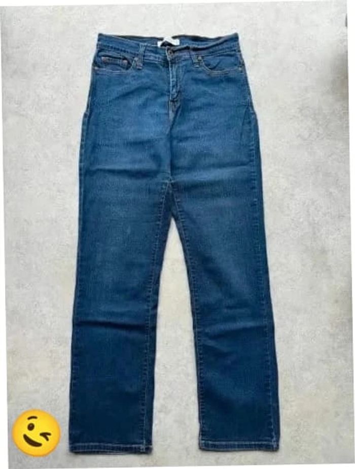 Jeans Levi's 512 W30 FR40 coupe droite bleu Femme Women pan531b - photo numéro 2