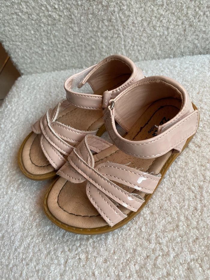 Sandales fille beige nude vernis 22 Tex - photo numéro 2