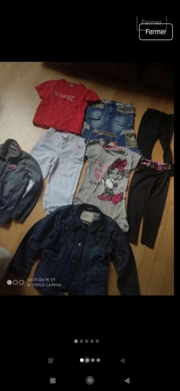 Lot fille été hauts veste 6 ans