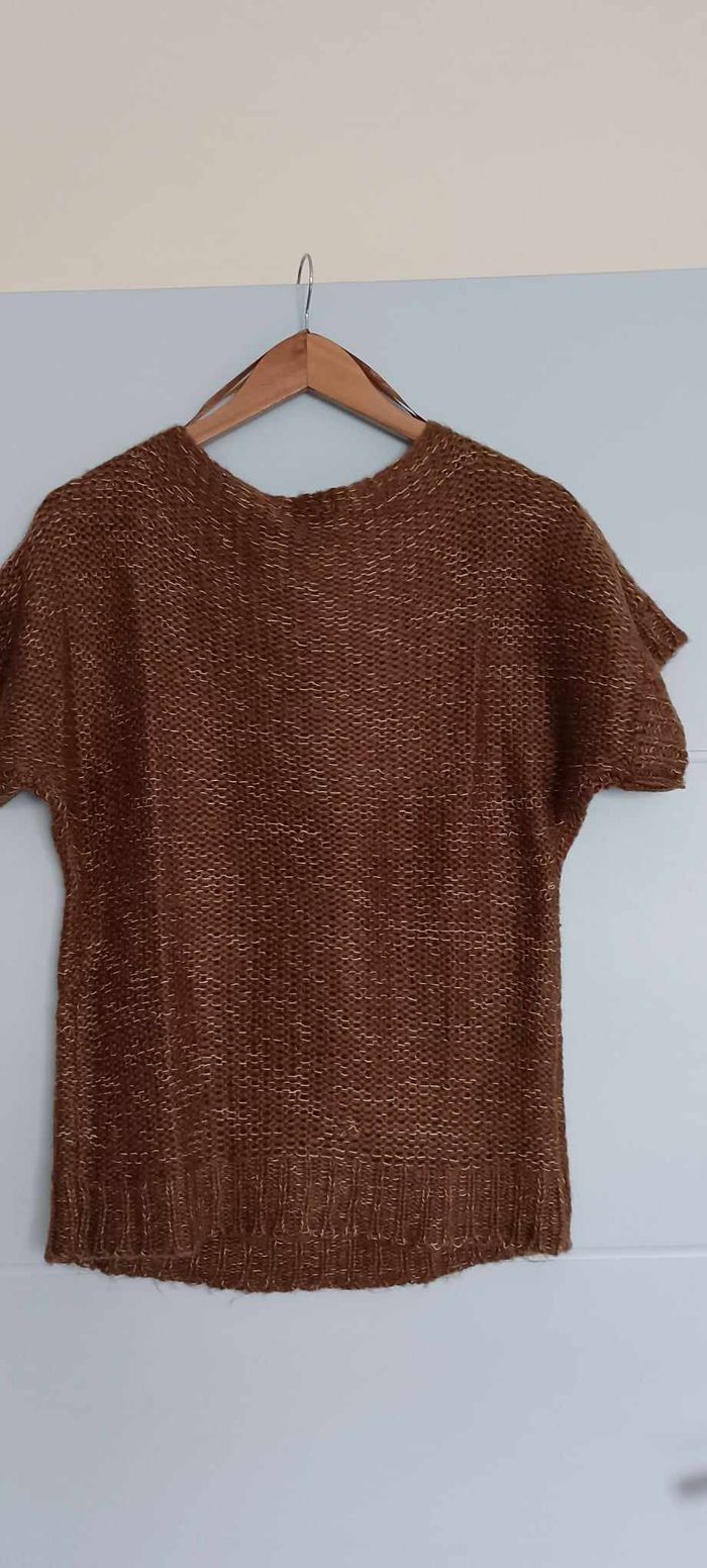 Pull marron manches courtes MIM Taille XL - photo numéro 2