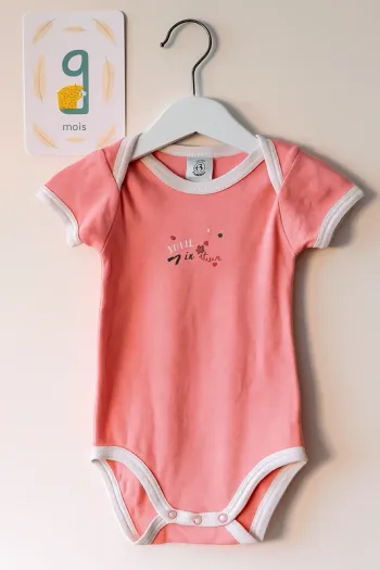 Body rose Petit Bateau Taille 9 mois