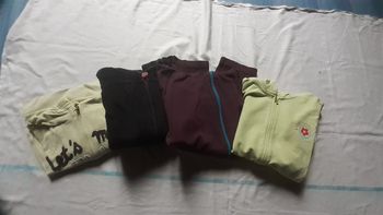Lot de 4 vestes à capuche avec fermeture à glissière