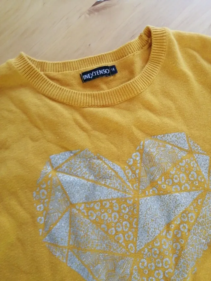 Pull jaune moutarde - photo numéro 2