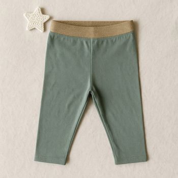 Legging bébé Vertbaudet vert sauge - Taille 3 mois