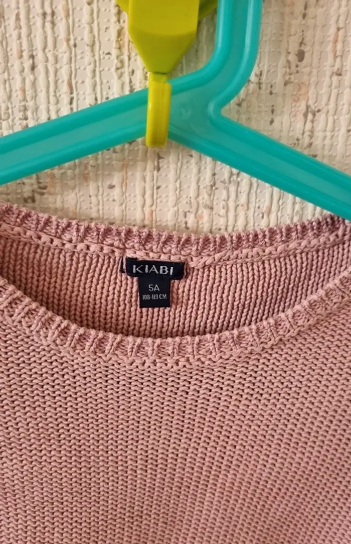 Pull en laine rose taille 5 ans kiabi - photo numéro 11