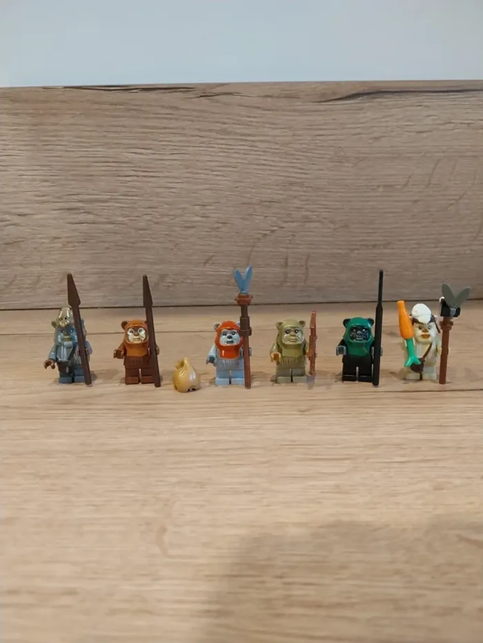 Figurines type lego 6 Ewoks star wars