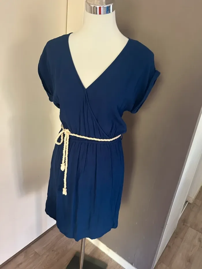 Etam, robe bleu marine femme, taille 38 - photo numéro 2