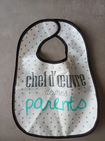 Bavoir plastifié humour