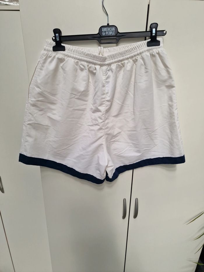 Short Blanc Bandes Marine - photo numéro 5