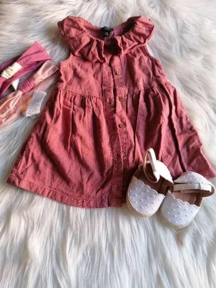 Ensemble fille 6mois robe, Espadrilles, et bandeau orchestra
