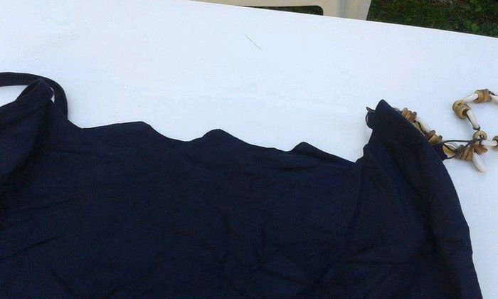 Robe neuve noire touché nubuck original créateur taille 2 - photo numéro 2