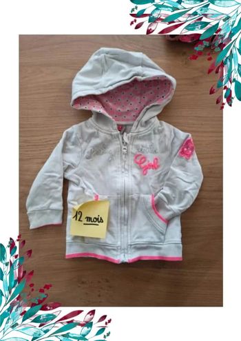 Gilet fille 12 mois