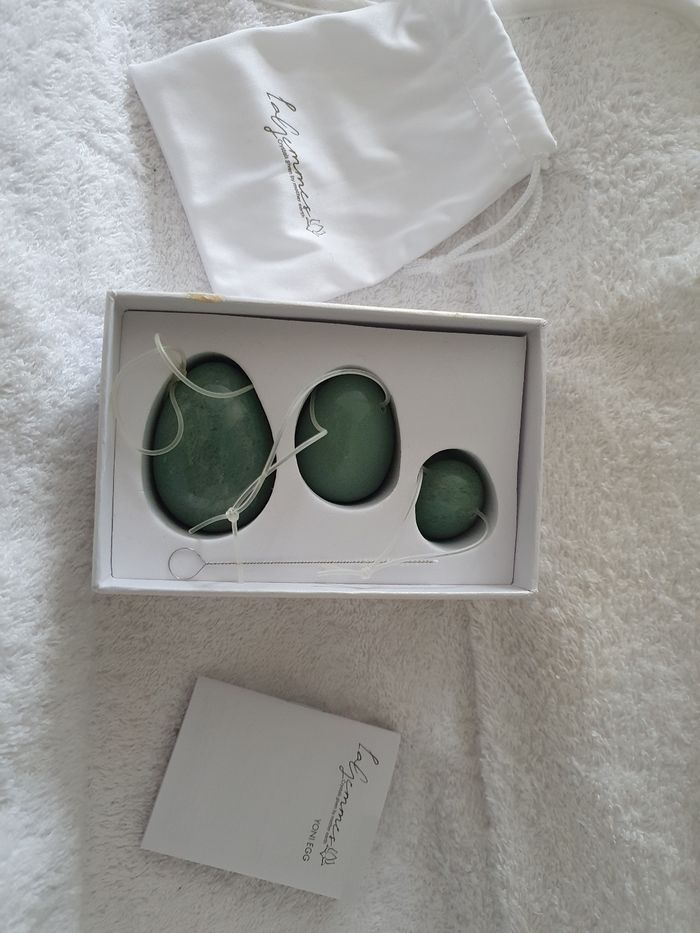 Oeufs de yoni en jade - rééducation périnée - photo numéro 4