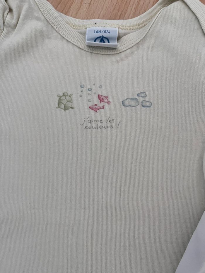 Lot bodies Petit Bateau - 12 mois - photo numéro 5