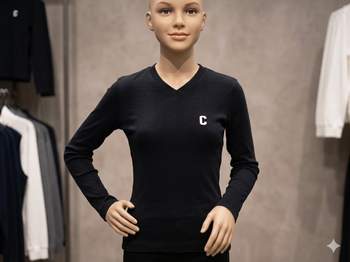 T shirt manches longues col V marine taille 14-16 ans  Chipie