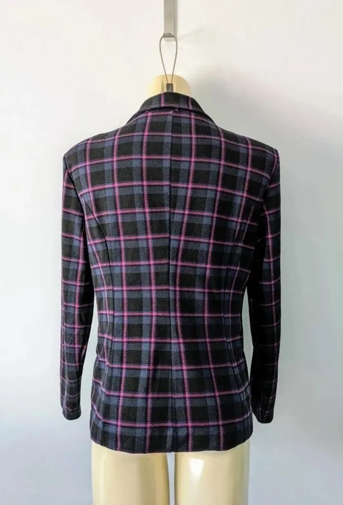 Veste légère à carreaux - ICHI - taille L - photo numéro 3