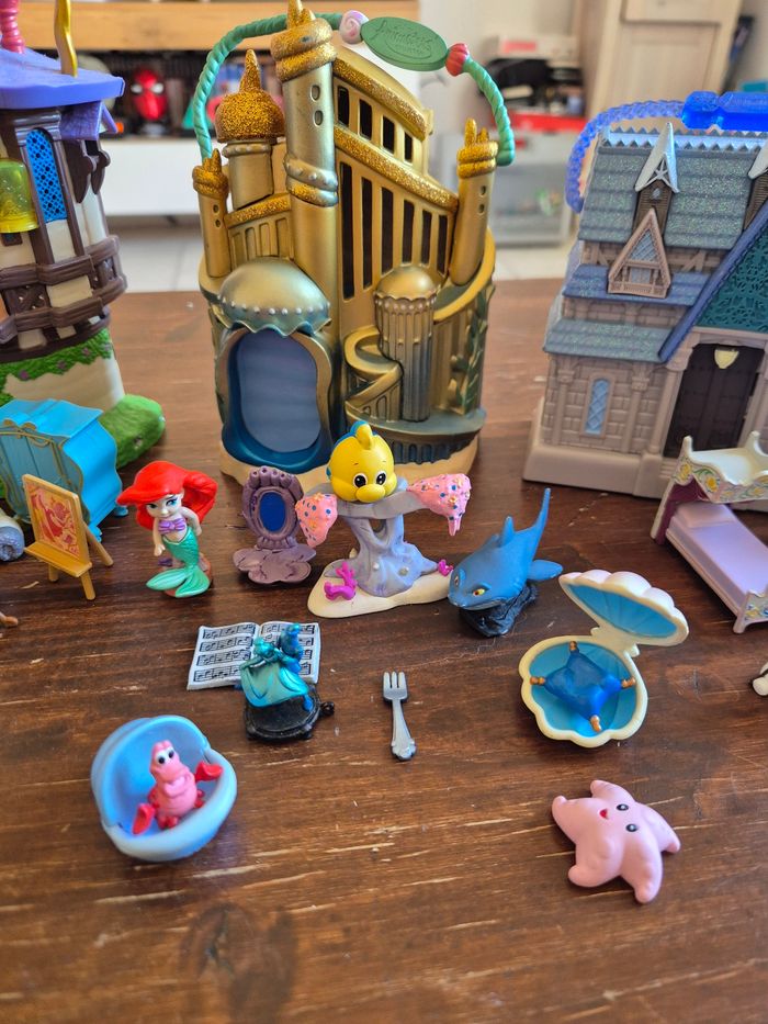Lot 3 disney animators' collection mini raiponce + ariel la petite sirene + la reine des neiges elsa - photo numéro 3