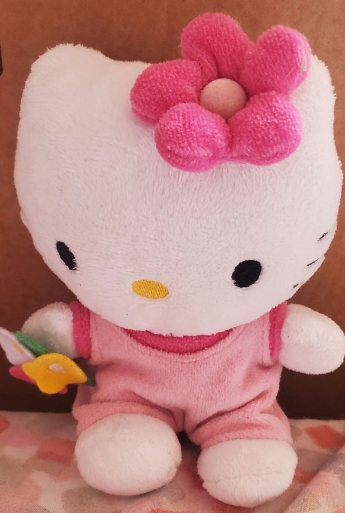 Peluche Doudou Hello Kitty Rose Bouquet De Fleurs - photo numéro 9