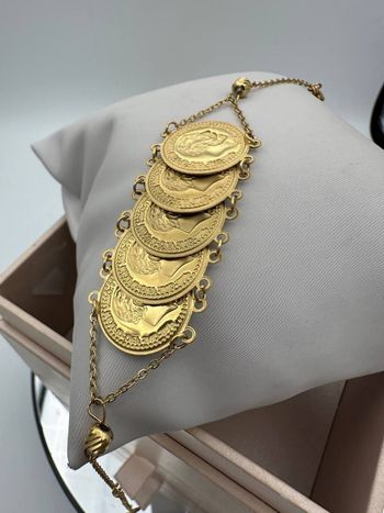 Gourmette en acier inoxydable 