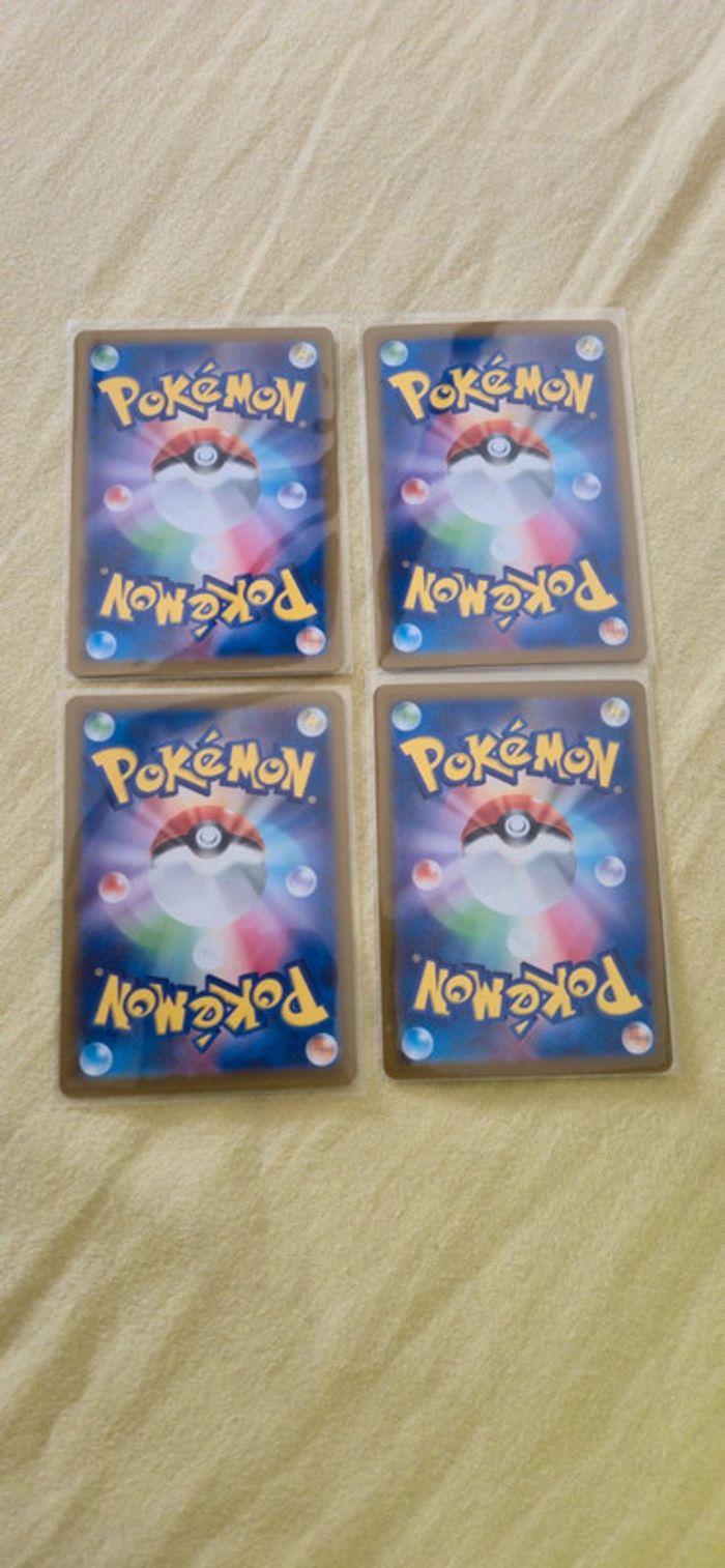 Lot de 4 cartes pokémon terracristal japonaise - photo numéro 2