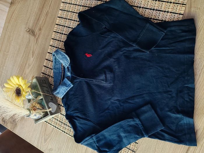 Polo bleu marine avec écusson 6 ans - photo numéro 2