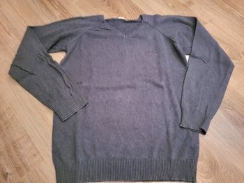 Pull bleu foncé col V Tape à l'œil 12 ans