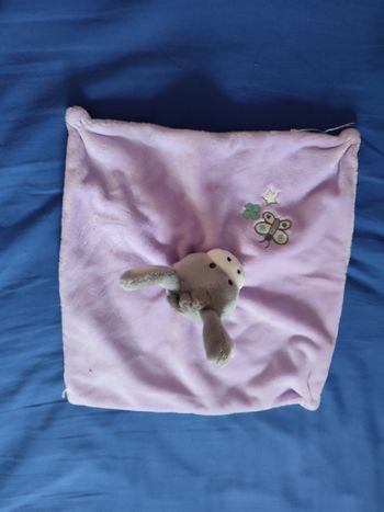 Doudou âne violet