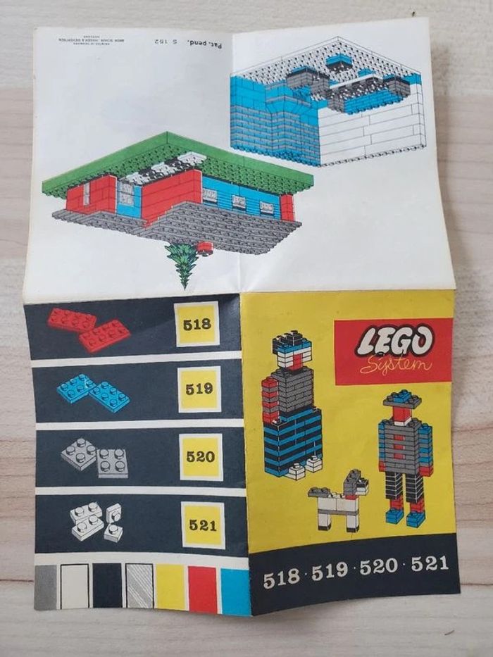 Notice lego system vintage pour 518-519-520-521 - photo numéro 3