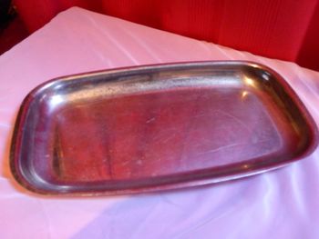 Faby27800 Plat en inox 37 cm x 21 cm