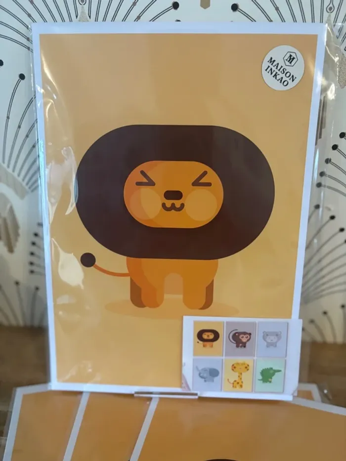 Affiches “Funny Jungle Friends” pour chambre enfant