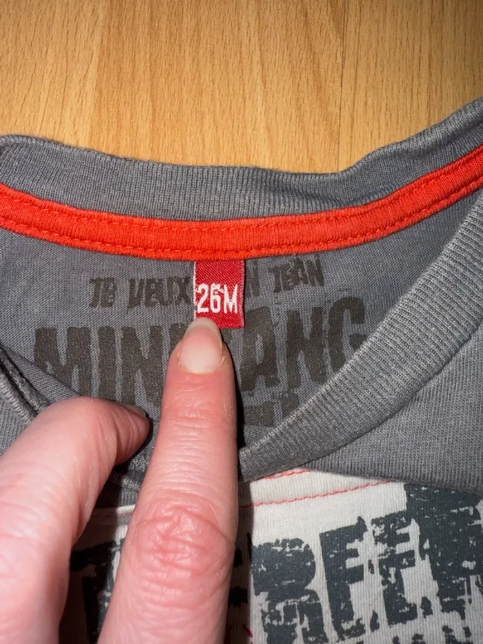 Débardeur Garçon Minigang - Gris et Rouge - Taille 2 ans (86 cm) - photo numéro 2