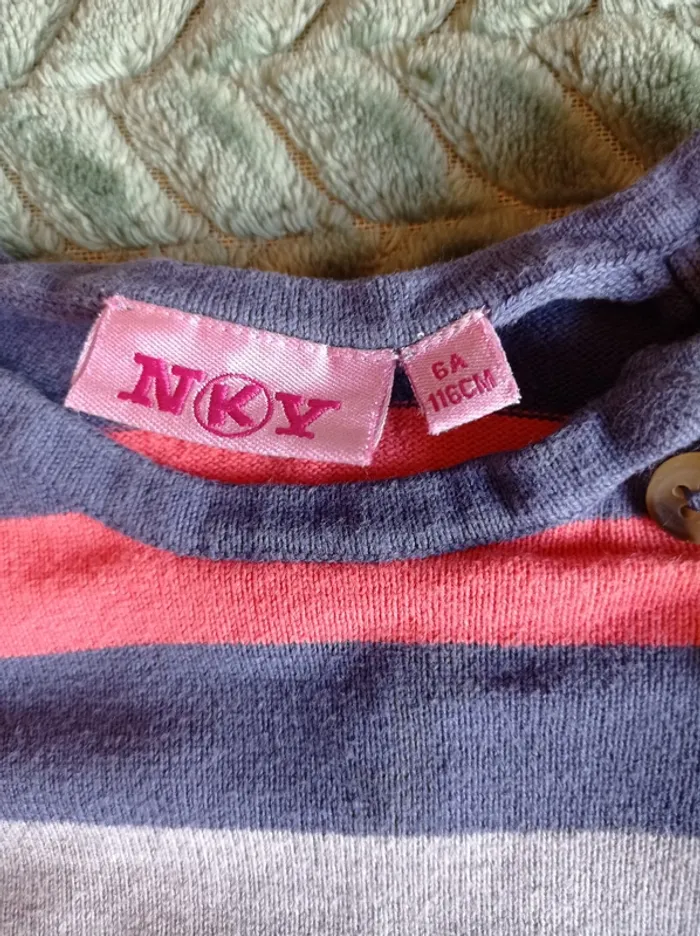 Robe-pull rayée 6 ans - photo numéro 4