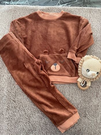 Pyjama 2 pièces marron