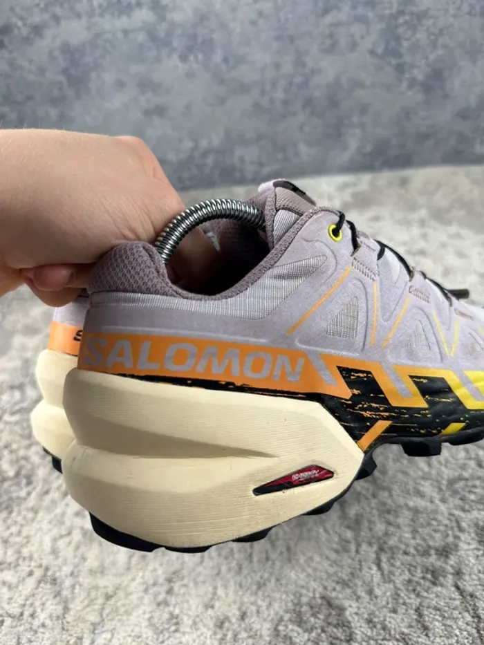Salomon SpeedCross 6 - Purple & Yellow & Orange - photo numéro 15