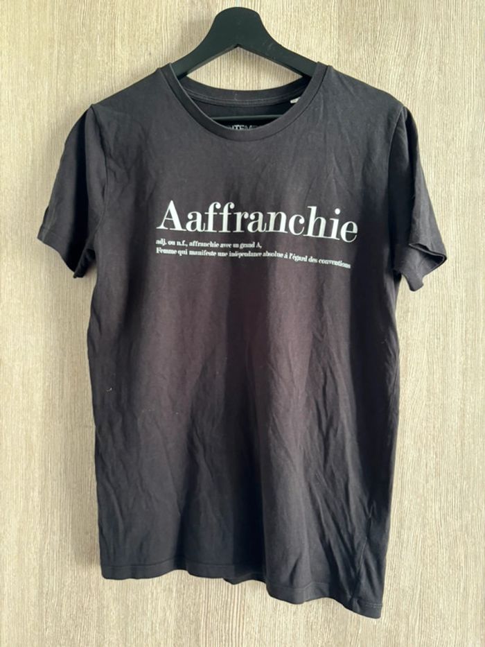 T-shirt MC noir - Aaffranchie -T36 - photo numéro 3