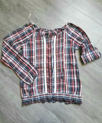 Blouse à carreaux