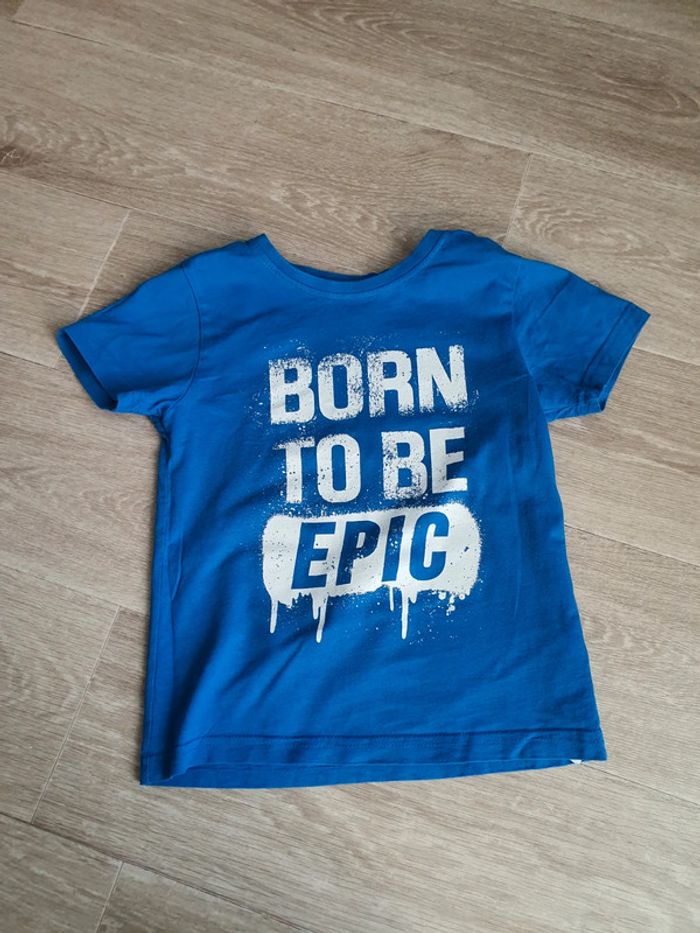 Tee-shirt bleu 5-6 ans - photo numéro 4