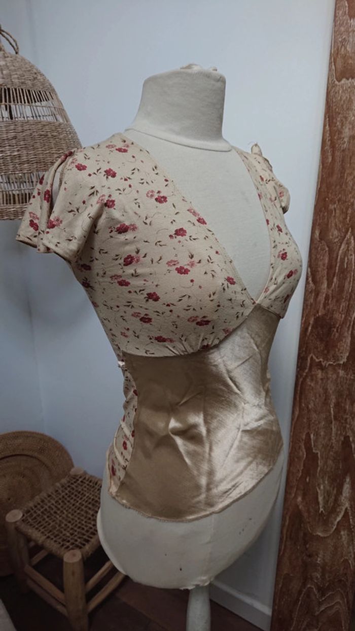 Haut chic t shirt côté femme t 34 36 - photo numéro 2
