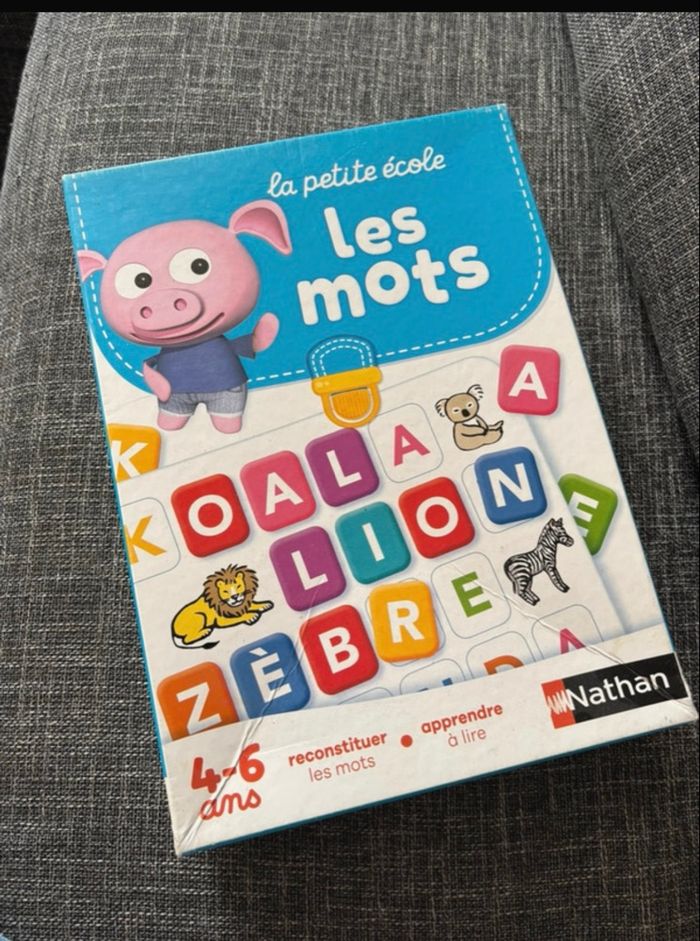 Jeu Les Mots 4-6 ans Nathan en très bon état