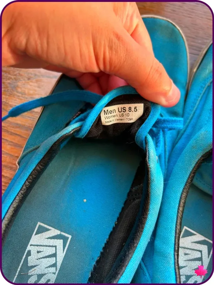 Baskets basses Vans Authentic - Bleues - T 41.5 / 42 - photo numéro 4