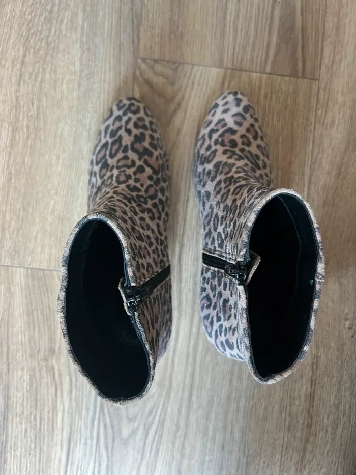 Bottes à talons léopard femme Les Fées de Bengale - photo numéro 3