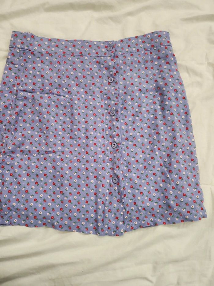 Jupe motif fleurs