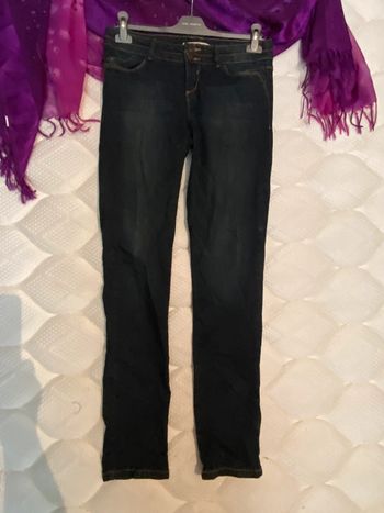 Jean cache cache bleu