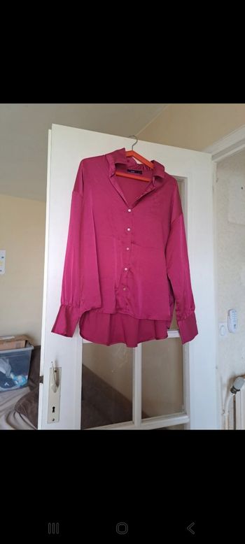 Chemise fluide manche longue retrousable