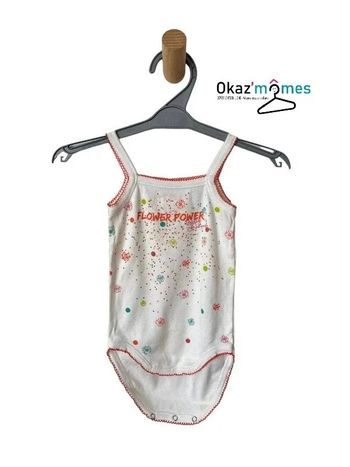 Body à bretelles “flower power” - Absorba 6 mois (67cm)